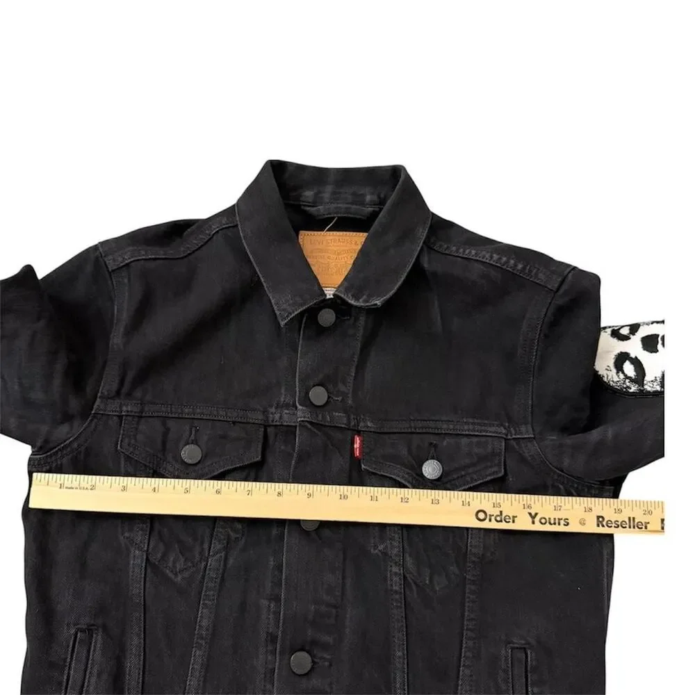Custom Levi’s Denim Jacket with Converge Jane Doe Inspired Back Patch RARE